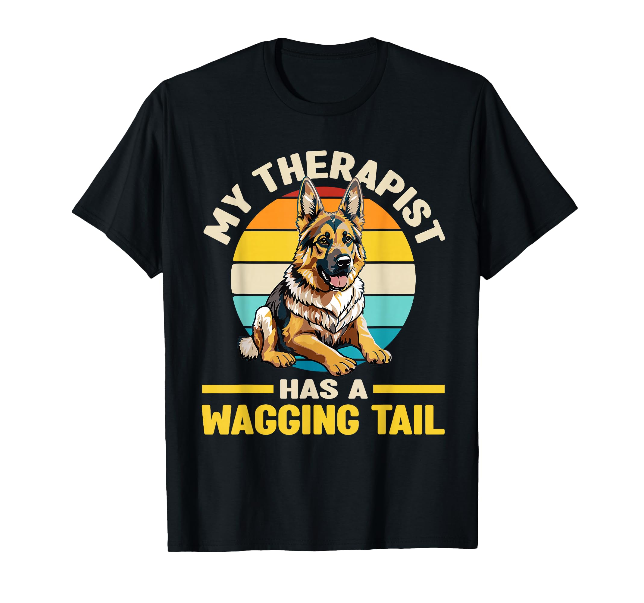 German Shepherd Therapy Service Dog T-Shirt - Aesthetic Graphic Unisex - T-Shirt, Sweatshirt, Hoodie
