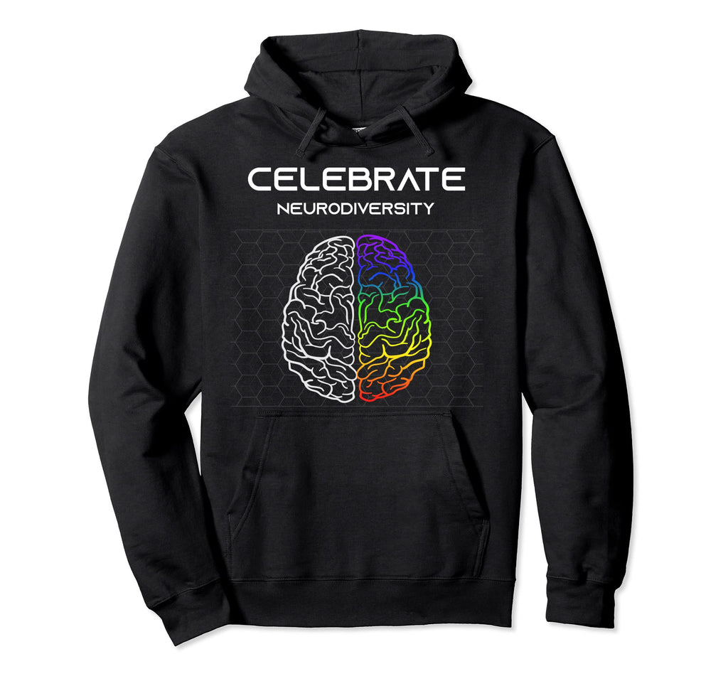 Embrace Neurodiversity Autism Adhd Hoodie - Casual Everyday Wear Men Women - T-Shirt, Sweatshirt, Hoodie