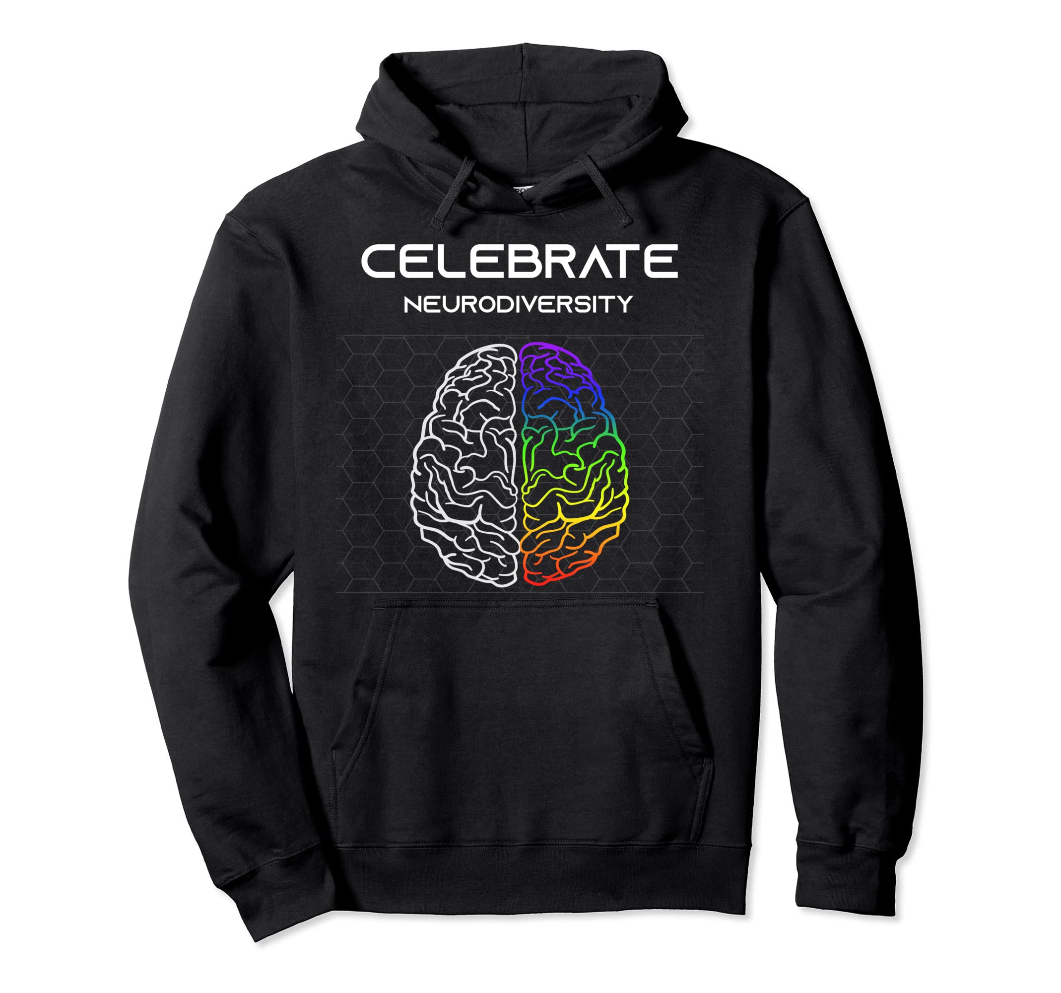 Embrace Neurodiversity Autism Adhd Hoodie - Casual Everyday Wear Men Women - T-Shirt, Sweatshirt, Hoodie