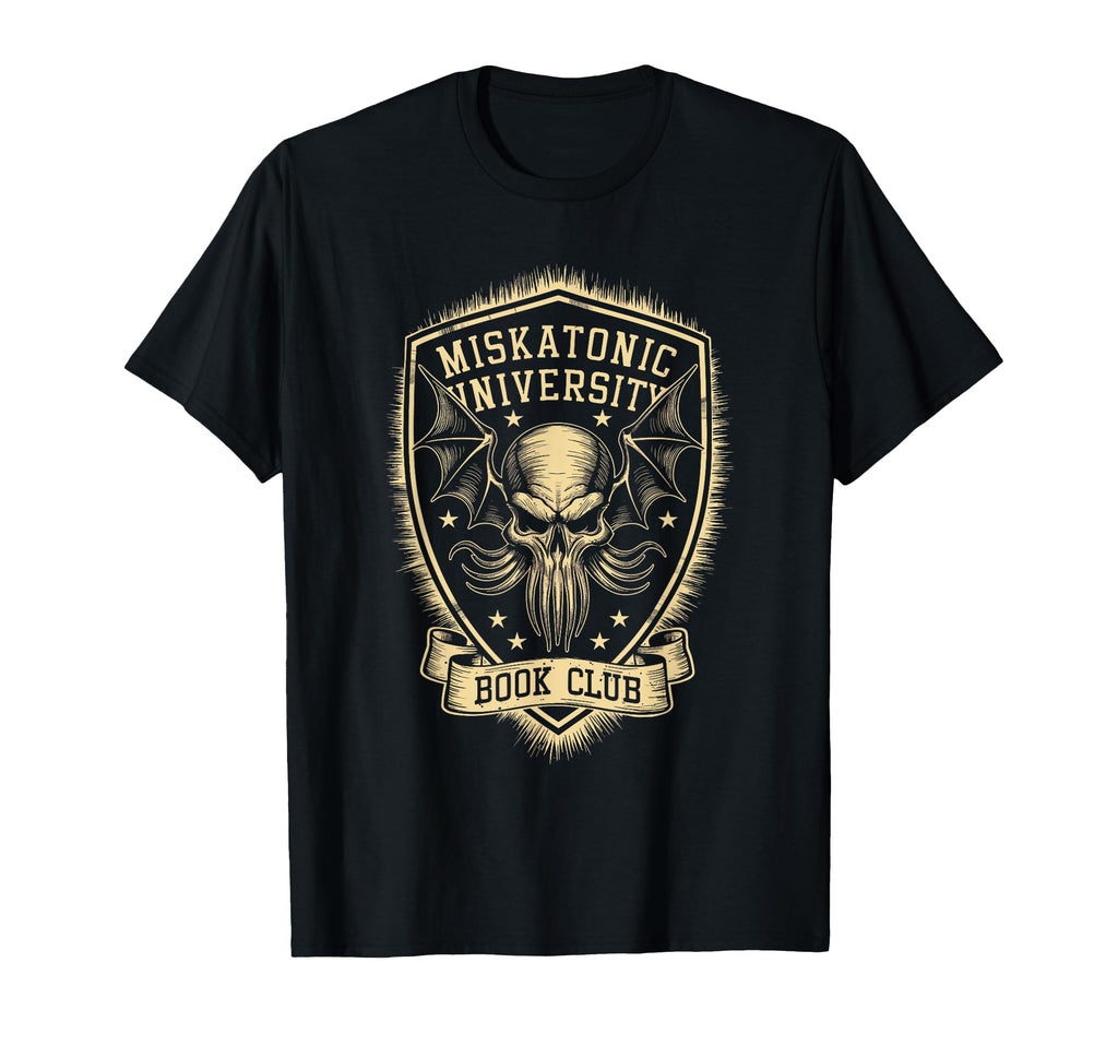 Miskatonic University Book Club T-Shirt - Fun Novelty Design for Adults - T-Shirt, Sweatshirt, Hoodie