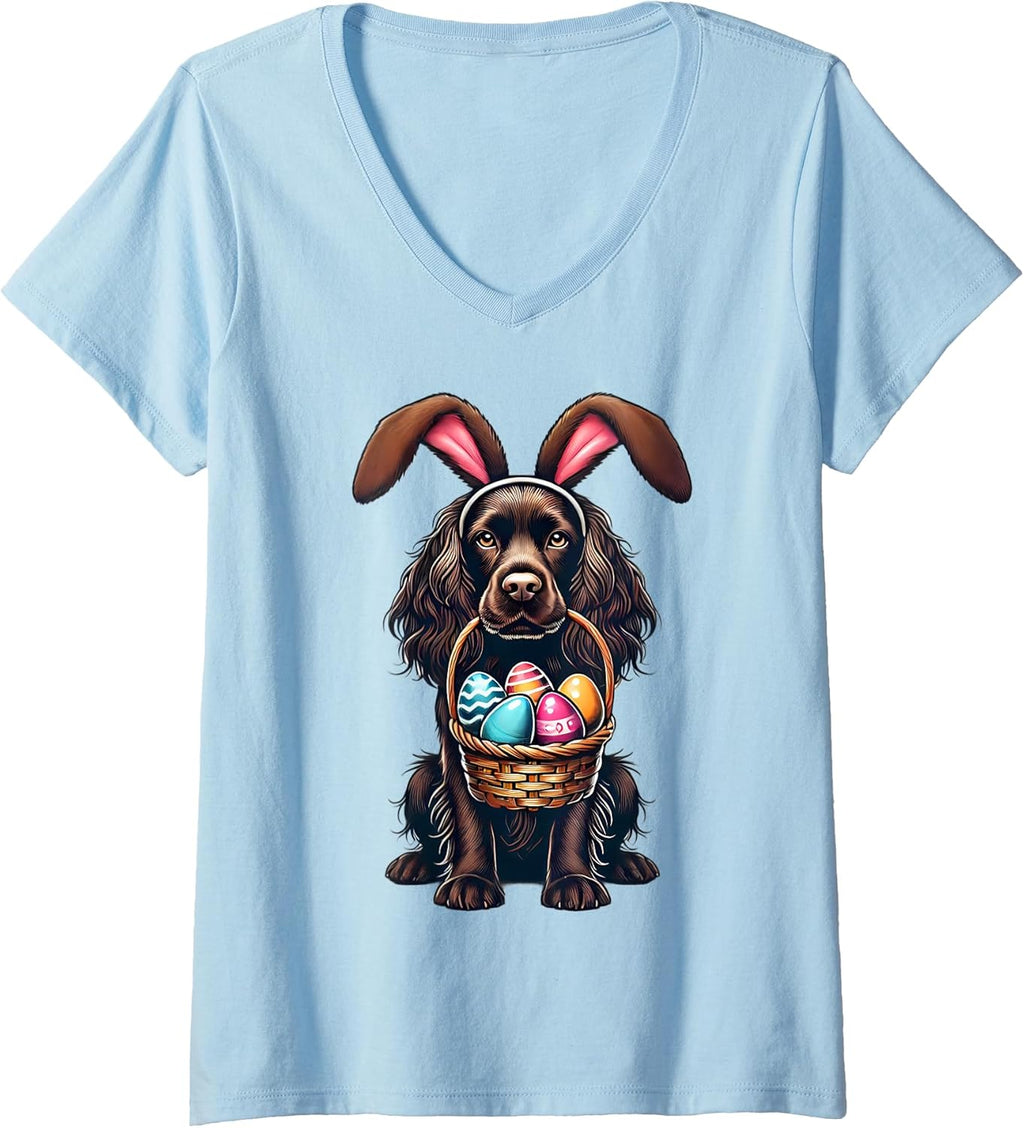 Easter Boykin Spaniel Merch Unisex T-shirt, Sweatshirt, Hoodie, Long Sleeve Tee - T-Shirt, Sweatshirt, Hoodie