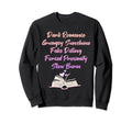 Bibliophile Romance Book Genre Sweatshirt - Unique Graphic Men Women - T-Shirt, Sweatshirt, Hoodie