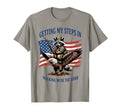 Getting My Steps Walking Lord Raccoon T-Shirt - Graphic Print Unisex - T-Shirt, Sweatshirt, Hoodie