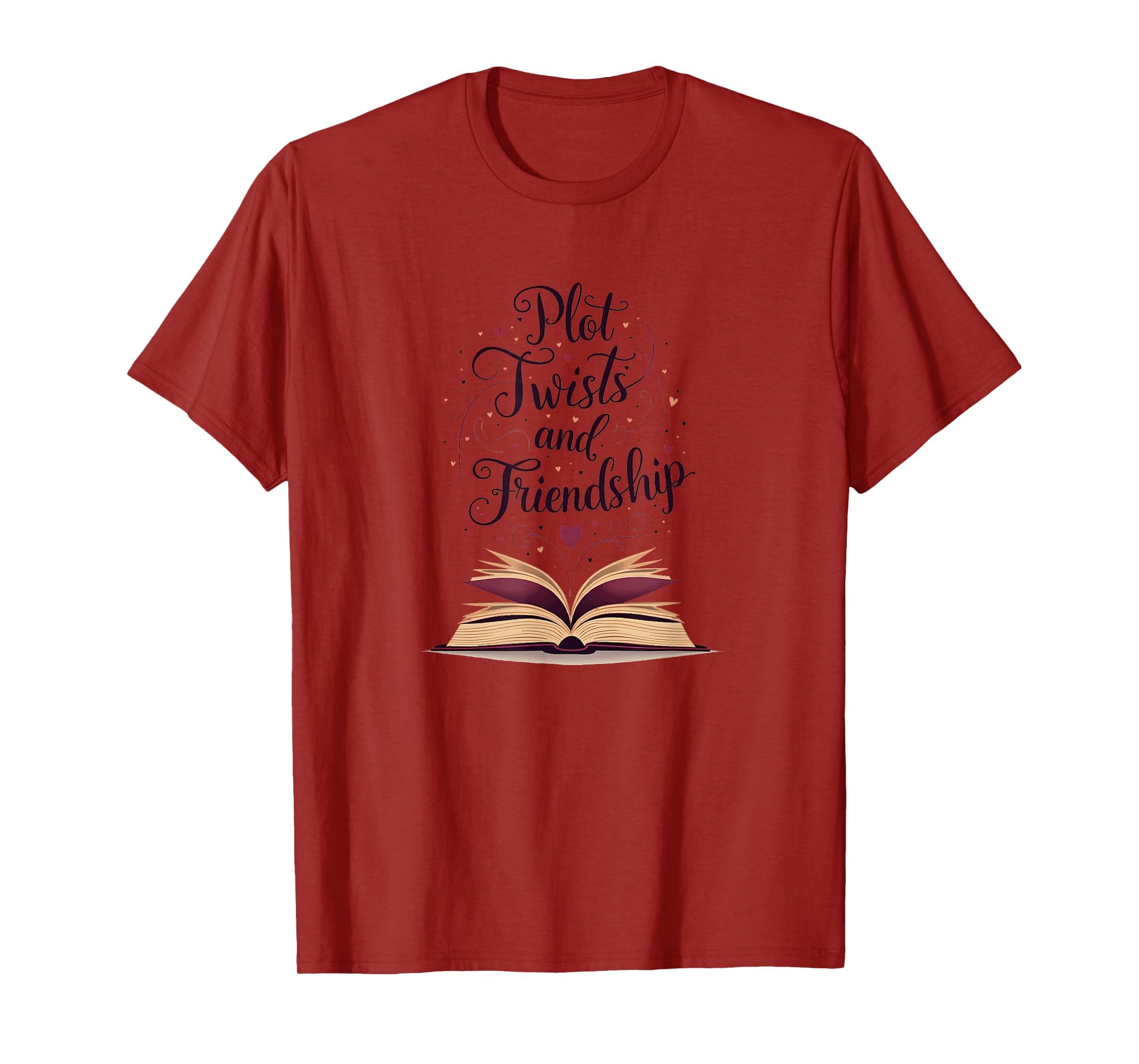 Plot Twists And Friendship Book Club T-Shirt - Trendy Graphic for Adults - T-Shirt, Sweatshirt, Hoodie