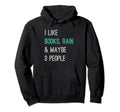 Bibliophile Pluviophile I Like Books Hoodie - Aesthetic Graphic Men Women - T-Shirt, Sweatshirt, Hoodie