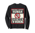 Emotional Support Human Halloween Do Not Sweatshirt - Graphic Print Unisex - T-Shirt, Sweatshirt, Hoodie