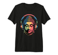 Buddha Headphones Mindfulness Music T-Shirt - Custom Art Print Men Women - T-Shirt, Sweatshirt, Hoodie