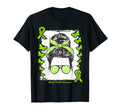 Mental Health Warrior Messy Bun Afro T-Shirt - Aesthetic Graphic Men Women - T-Shirt, Sweatshirt, Hoodie