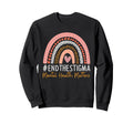 Mental Health Matters End Stigma Rainbow Sweatshirt - Graphic Print Unisex - T-Shirt, Sweatshirt, Hoodie
