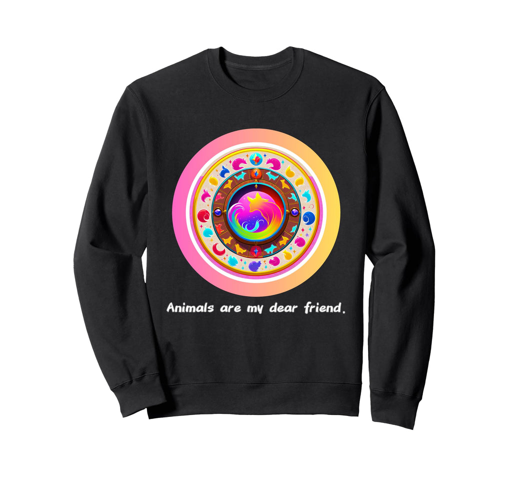 Animals Are My Best Friends Sweatshirt - Aesthetic Graphic for Adults - T-Shirt, Sweatshirt, Hoodie