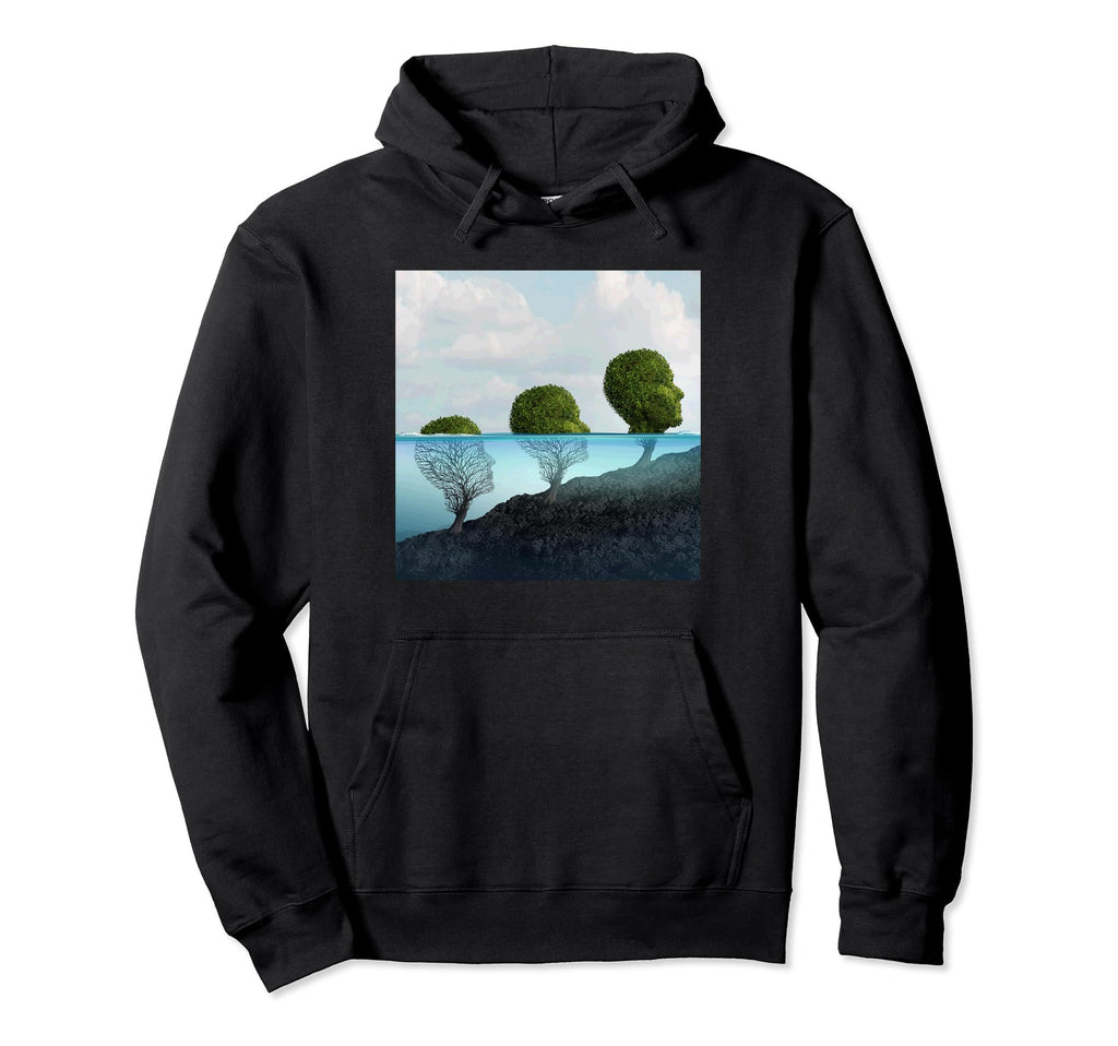 Psychology Psychiatry And Mental Hoodie - Minimalist Print for Adults - T-Shirt, Sweatshirt, Hoodie