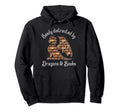 Easily Distracted Dragons And Books Hoodie - Unique Graphic Unisex - T-Shirt, Sweatshirt, Hoodie