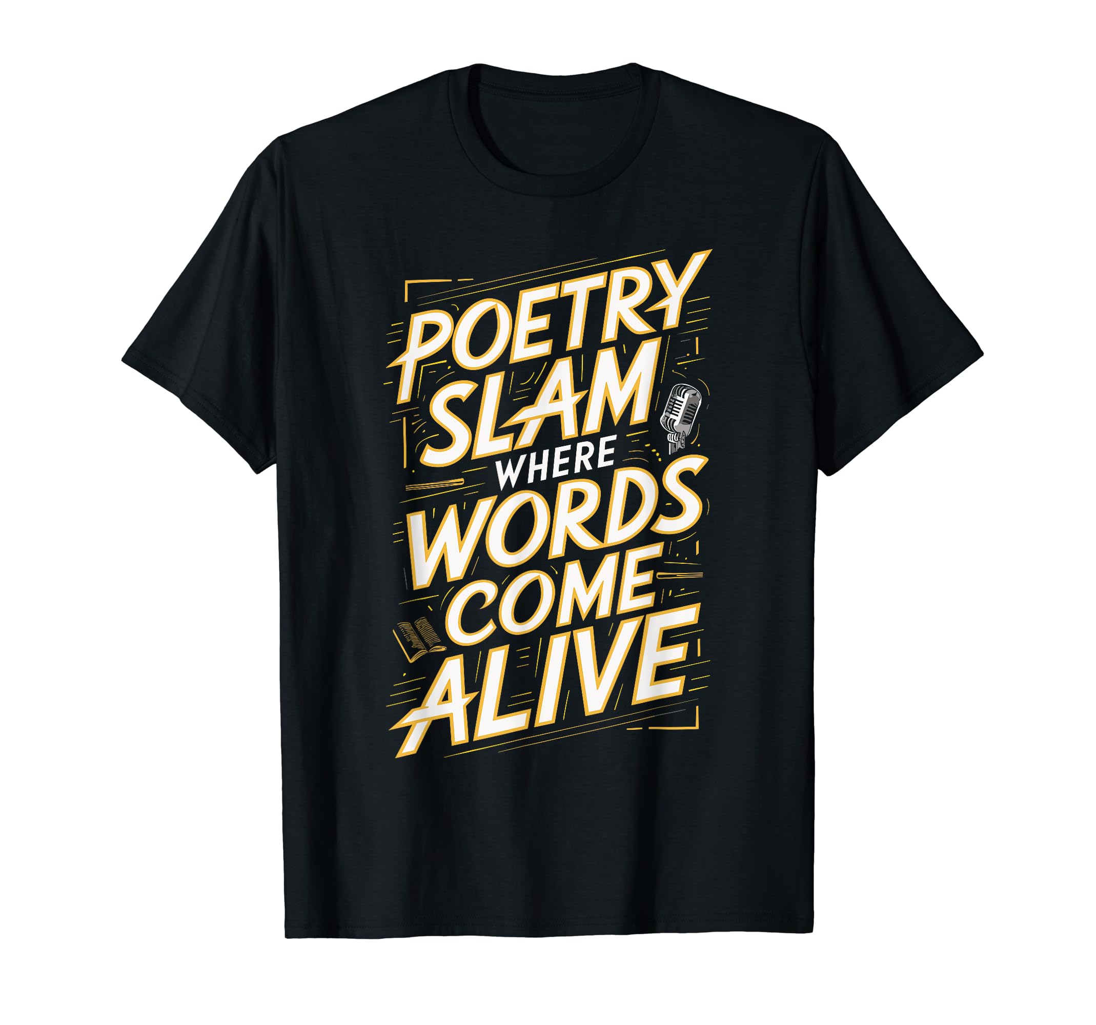 Poetry Slam Writer Poet Literature Slam T-Shirt - Aesthetic Graphic Unisex - T-Shirt, Sweatshirt, Hoodie