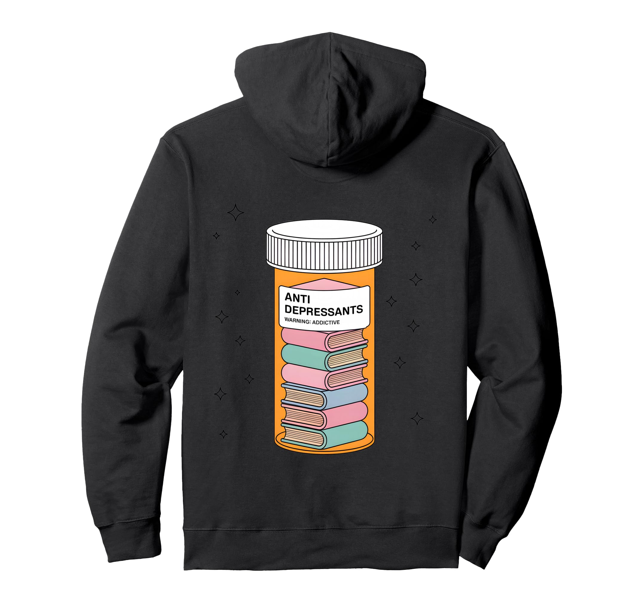 Bookworm Reading Bibliophile Literary Hoodie - Graphic Print Unisex - T-Shirt, Sweatshirt, Hoodie