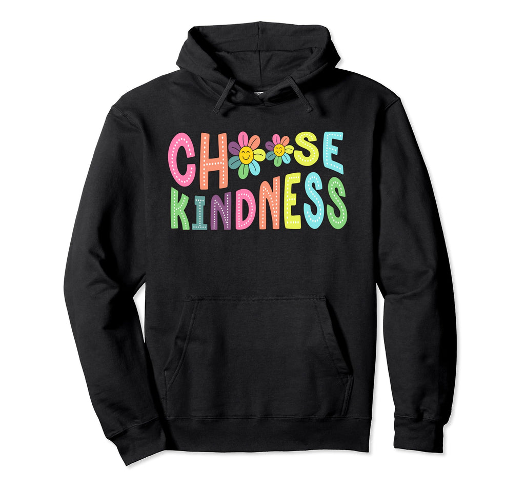 Choose Kindness Groovy Daisy Be Kind Hoodie - Minimalist Print for Adults - T-Shirt, Sweatshirt, Hoodie