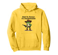 Hold Partner Im Overstimulated Hoodie - Fun Novelty Design for Adults - T-Shirt, Sweatshirt, Hoodie