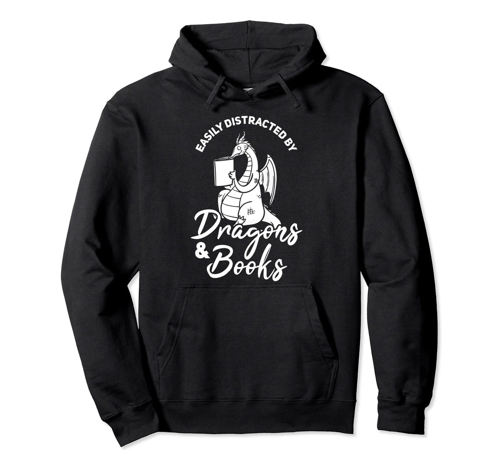 Book Dragon Gift Reading Reader Hoodie - Casual Everyday Wear for Adults - T-Shirt, Sweatshirt, Hoodie