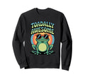 Toadally Awesome Funny Frog Visual Sweatshirt - Novelty Apparel for Adults - T-Shirt, Sweatshirt, Hoodie