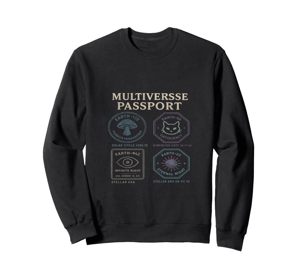 Parallel Universe Sci Fi Travel Sweatshirt - Minimalist Print Unisex - T-Shirt, Sweatshirt, Hoodie