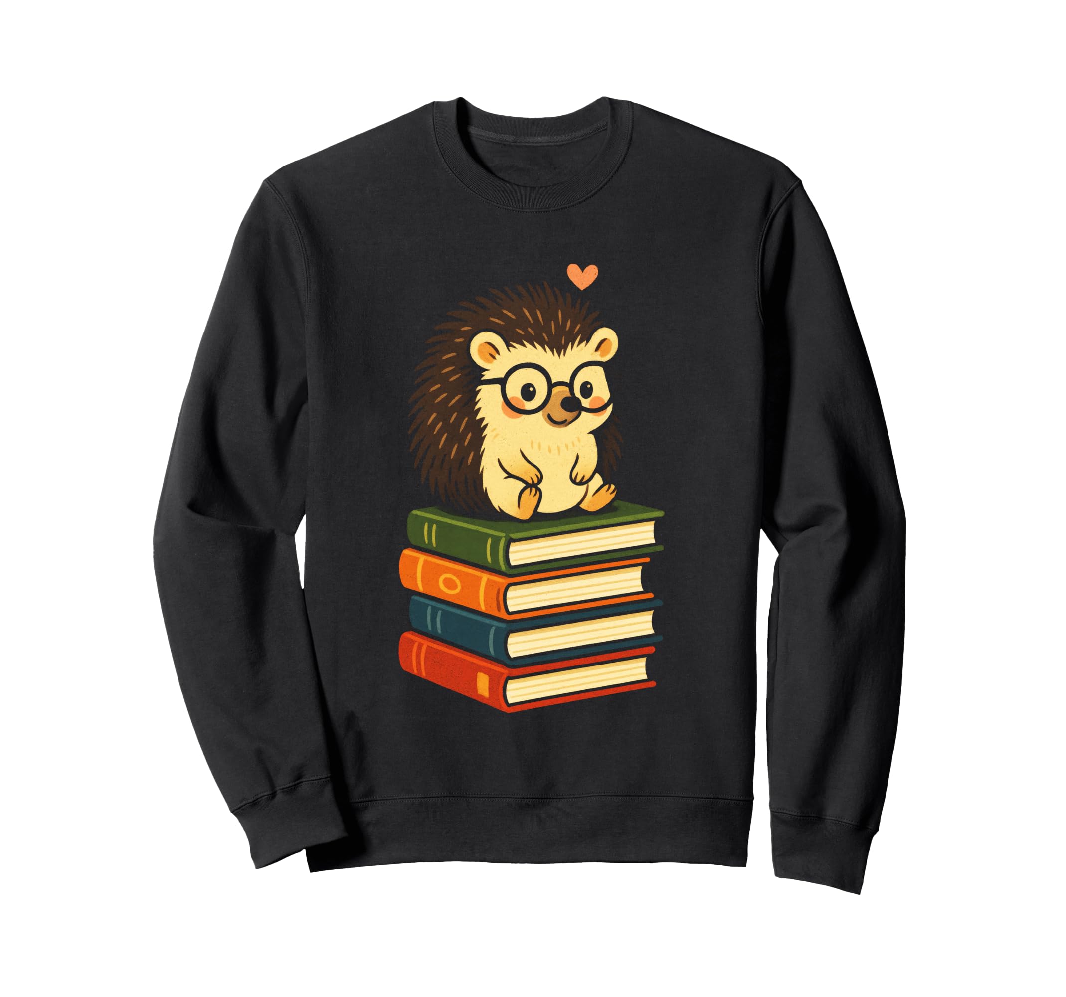 Bookish Hedgie Hedgehog Lover Sweatshirt - Casual Everyday Wear Unisex - T-Shirt, Sweatshirt, Hoodie