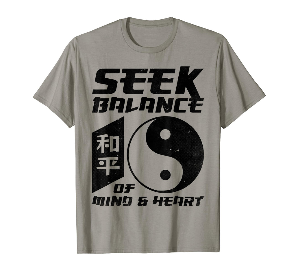 Yin Yang Seek Balance Mind Heart T-Shirt - Minimalist Print Unisex - T-Shirt, Sweatshirt, Hoodie