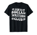 Anti Social Writing Club Funny T-Shirt - Minimalist Print for Adults - T-Shirt, Sweatshirt, Hoodie