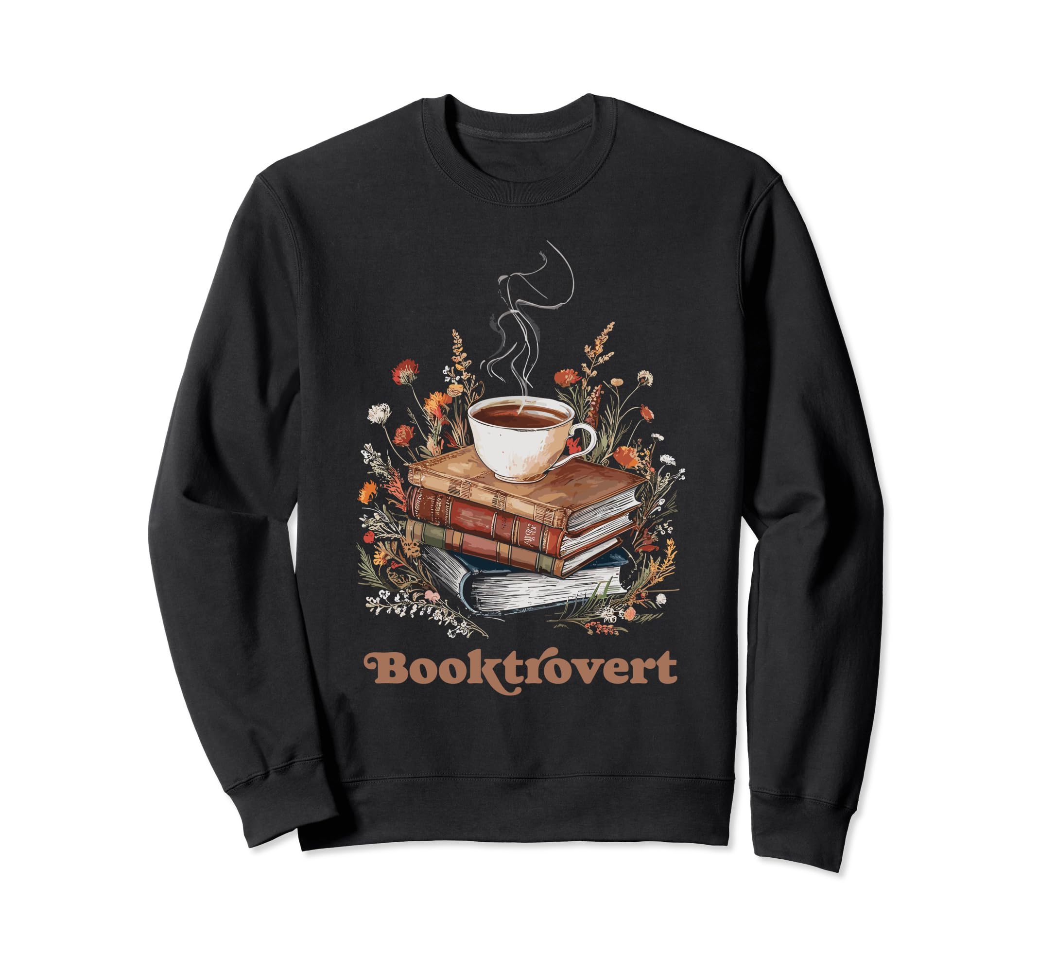 Booktrovert Coffee Book Lovers Sweatshirt - Fun Novelty Design Unisex - T-Shirt, Sweatshirt, Hoodie