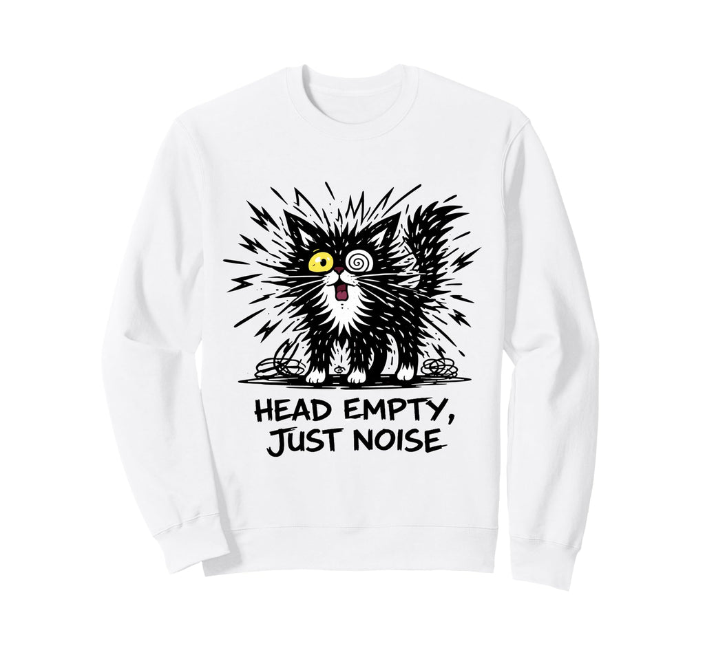 Insane Cat Spiral Yellow Eye Sweatshirt - Casual Everyday Wear Unisex - T-Shirt, Sweatshirt, Hoodie