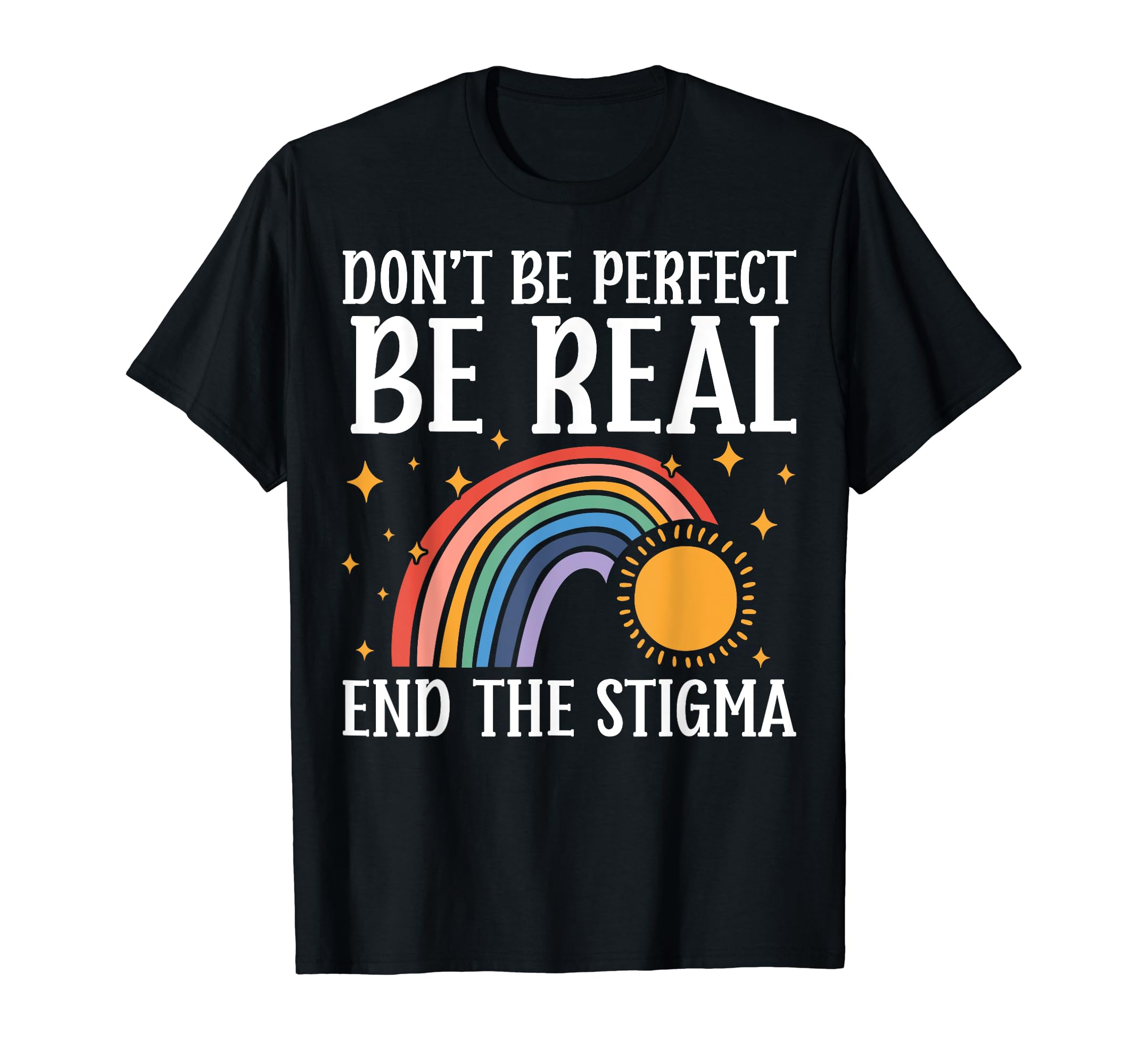 End Stigma Mental Health Awareness Green T-Shirt - Custom Art Print Unisex - T-Shirt, Sweatshirt, Hoodie
