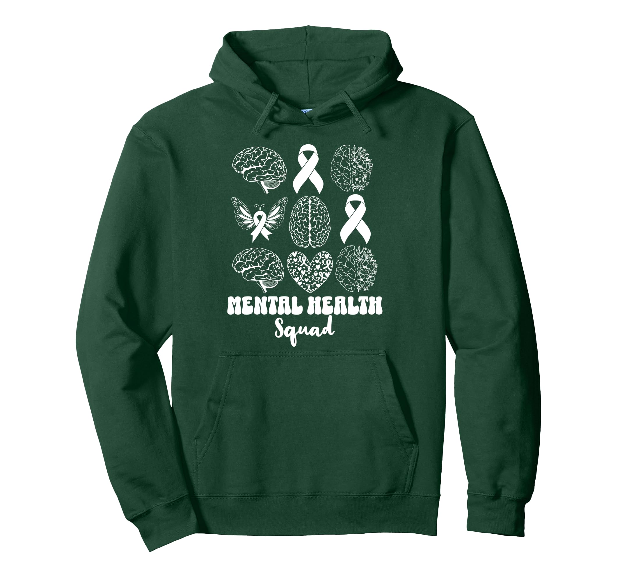 Mental Health Squad Brain Illness Mental Hoodie - Unique Graphic Unisex - T-Shirt, Sweatshirt, Hoodie