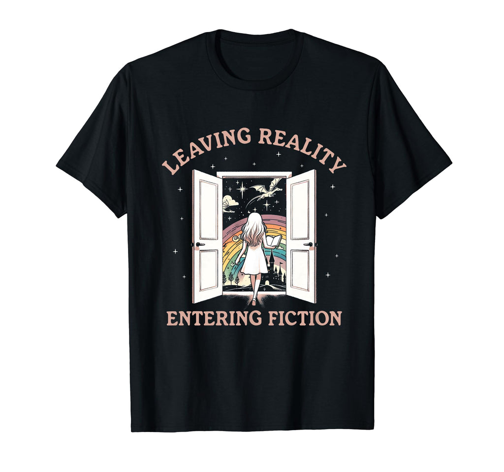 Reading Book Lover Bookish Leaving T-Shirt - Minimalist Print Men Women - T-Shirt, Sweatshirt, Hoodie