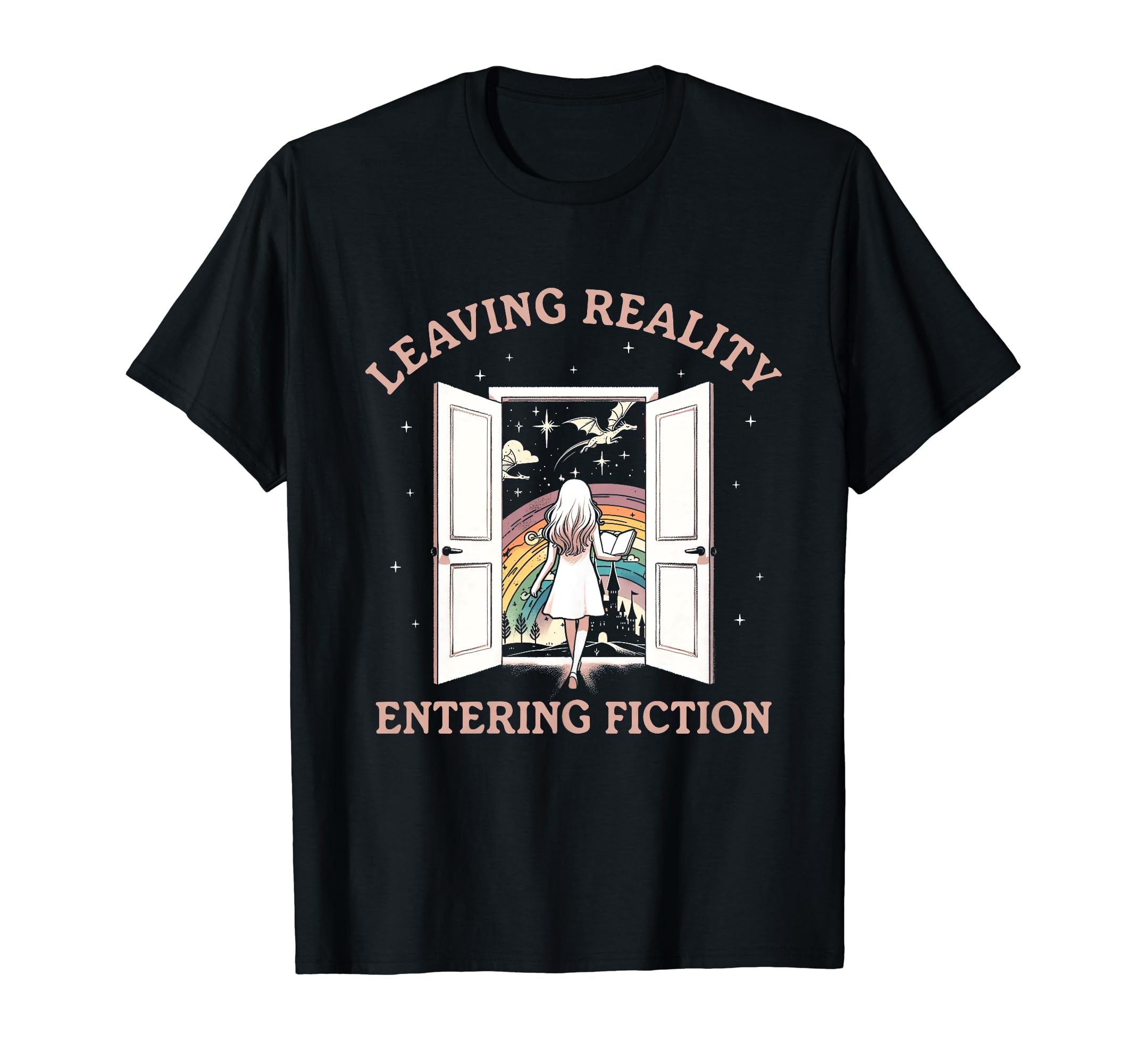 Reading Book Lover Bookish Leaving T-Shirt - Minimalist Print Men Women - T-Shirt, Sweatshirt, Hoodie