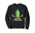 Meditation Cactus Yoga Pose Relaxing Sweatshirt - Graphic Print Unisex - T-Shirt, Sweatshirt, Hoodie