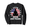 Yoga Meditation Usa Flag 250 Years Sweatshirt - Unique Graphic Men Women - T-Shirt, Sweatshirt, Hoodie