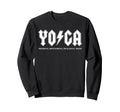 Yoga Rock Band Logo Funny Namaste Sweatshirt - Minimalist Print for Adults - T-Shirt, Sweatshirt, Hoodie
