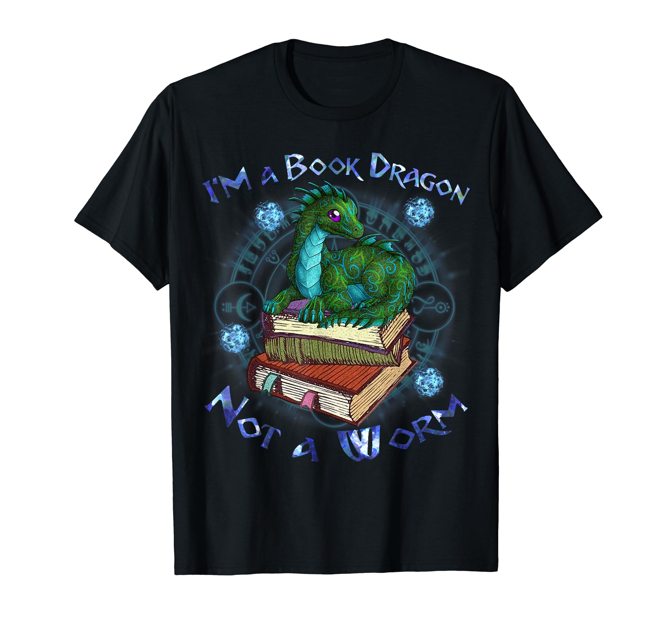 Im Book Dragon Not Worm Funny Books Lover T-Shirt - Graphic Print Unisex - T-Shirt, Sweatshirt, Hoodie