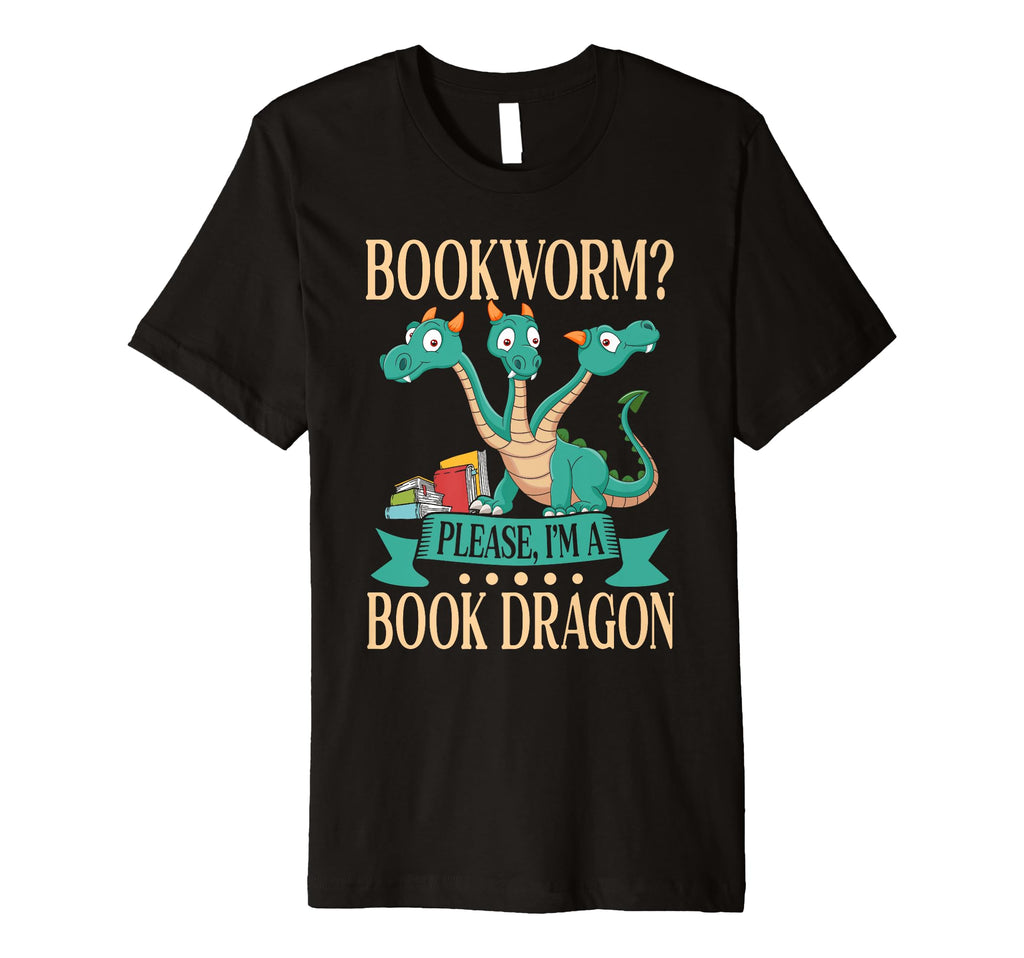 Bookworm Book Dragon T-Shirt - Unique Graphic for Adults - T-Shirt, Sweatshirt, Hoodie