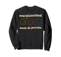 Funny Overstimulated Puzzle Sweatshirt - Aesthetic Graphic for Adults - T-Shirt, Sweatshirt, Hoodie