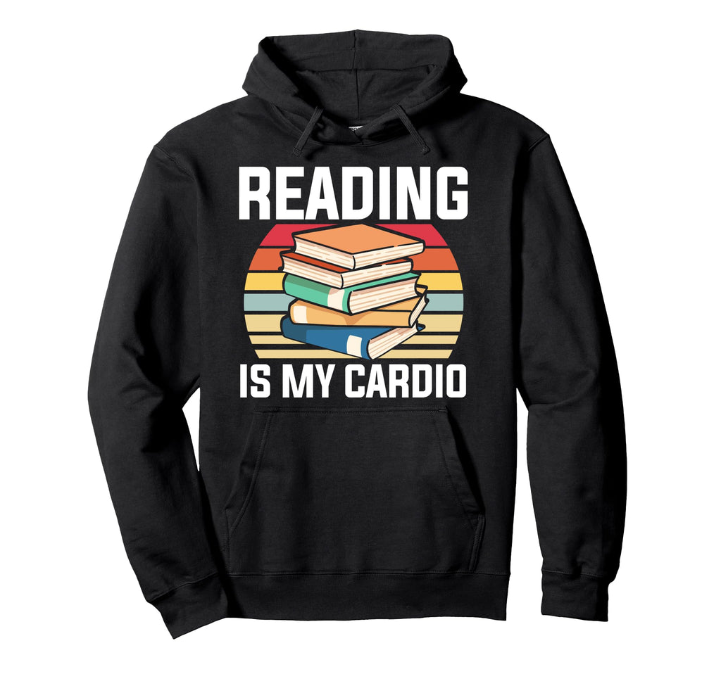 Reading Bookshelf Book Club Nerdy Hoodie - Minimalist Print Unisex - T-Shirt, Sweatshirt, Hoodie