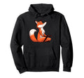 Meditation Fox Yoga Pose Relaxing Animal Hoodie - Trendy Graphic Unisex - T-Shirt, Sweatshirt, Hoodie