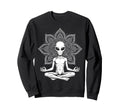 Alien Meditation Spiritual Mandala Sweatshirt - Trendy Graphic Men Women - T-Shirt, Sweatshirt, Hoodie