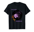 Afro Black Purple You Are Enough T-Shirt - Unique Graphic Unisex - T-Shirt, Sweatshirt, Hoodie