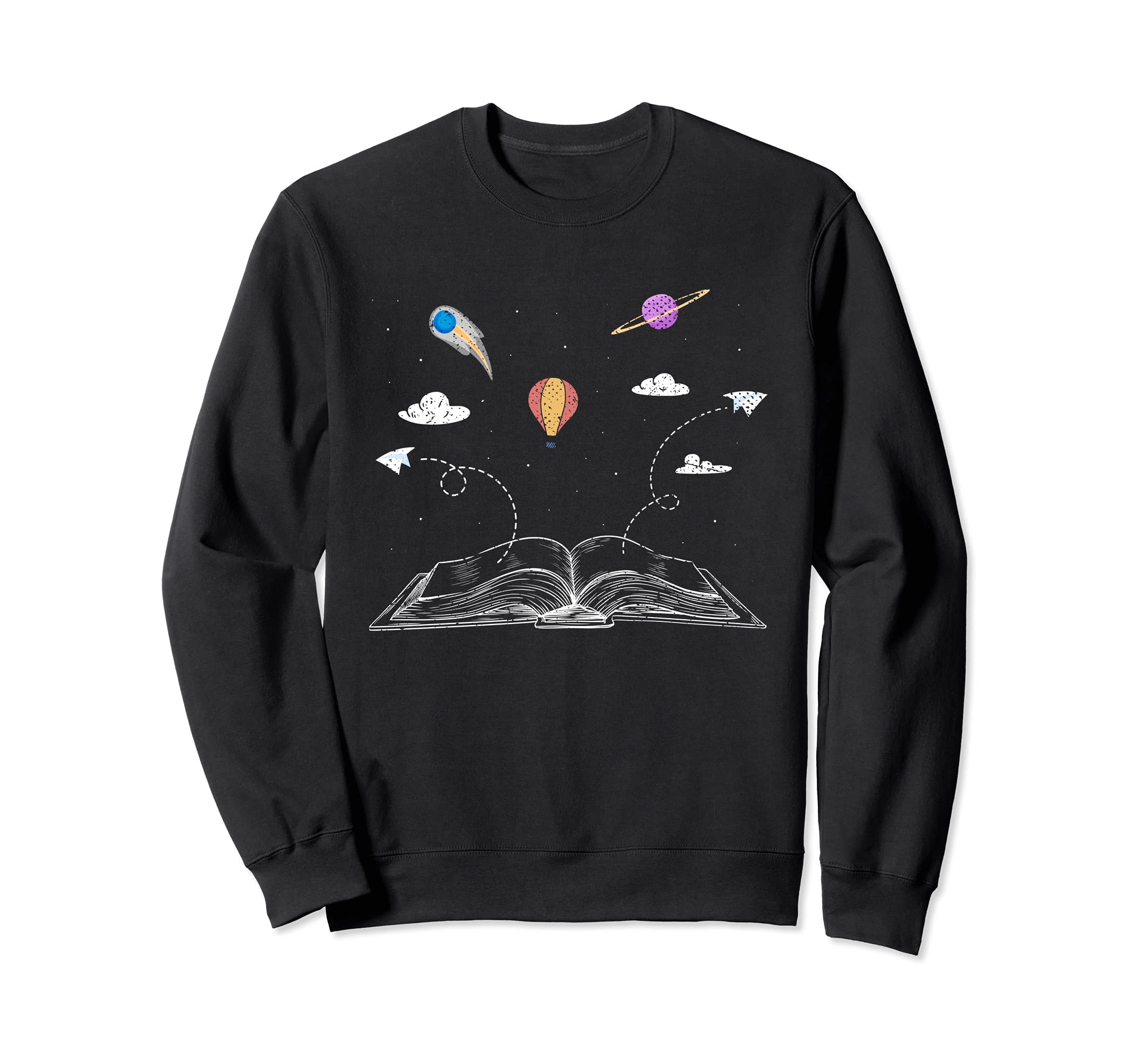 Book Lover Librarian Bookworm Sweatshirt - Custom Art Print for Adults - T-Shirt, Sweatshirt, Hoodie