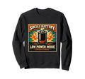 Social Battery Low Power Mode Sweatshirt - Custom Art Print Unisex - T-Shirt, Sweatshirt, Hoodie