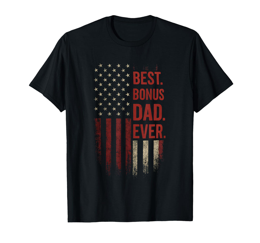Step Dad Best Bonus Dad Ever T-Shirt - Aesthetic Graphic for Adults - T-Shirt, Sweatshirt, Hoodie