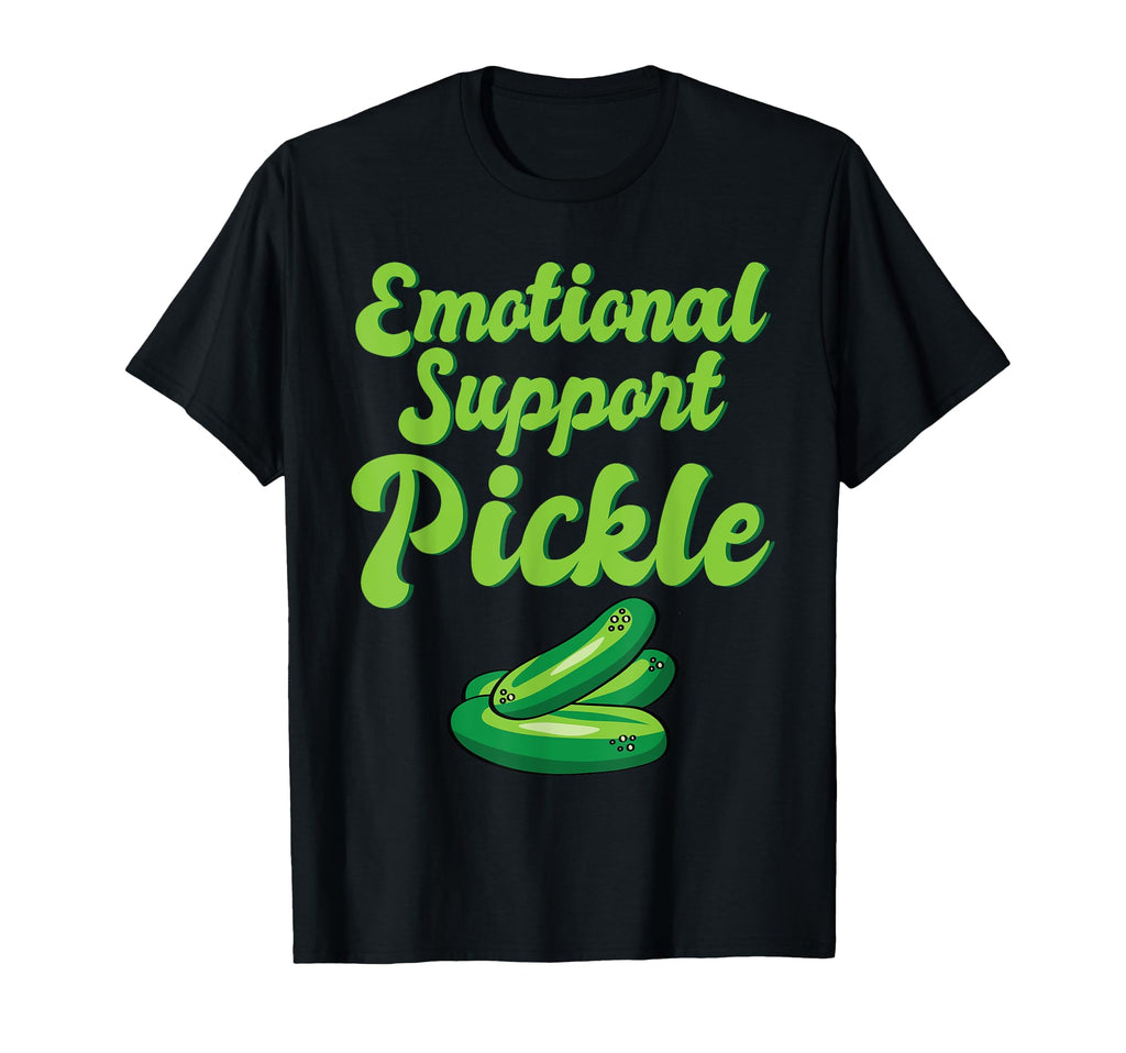 Emotional Support Pickle Humanity T-Shirt - Novelty Apparel for Adults - T-Shirt, Sweatshirt, Hoodie