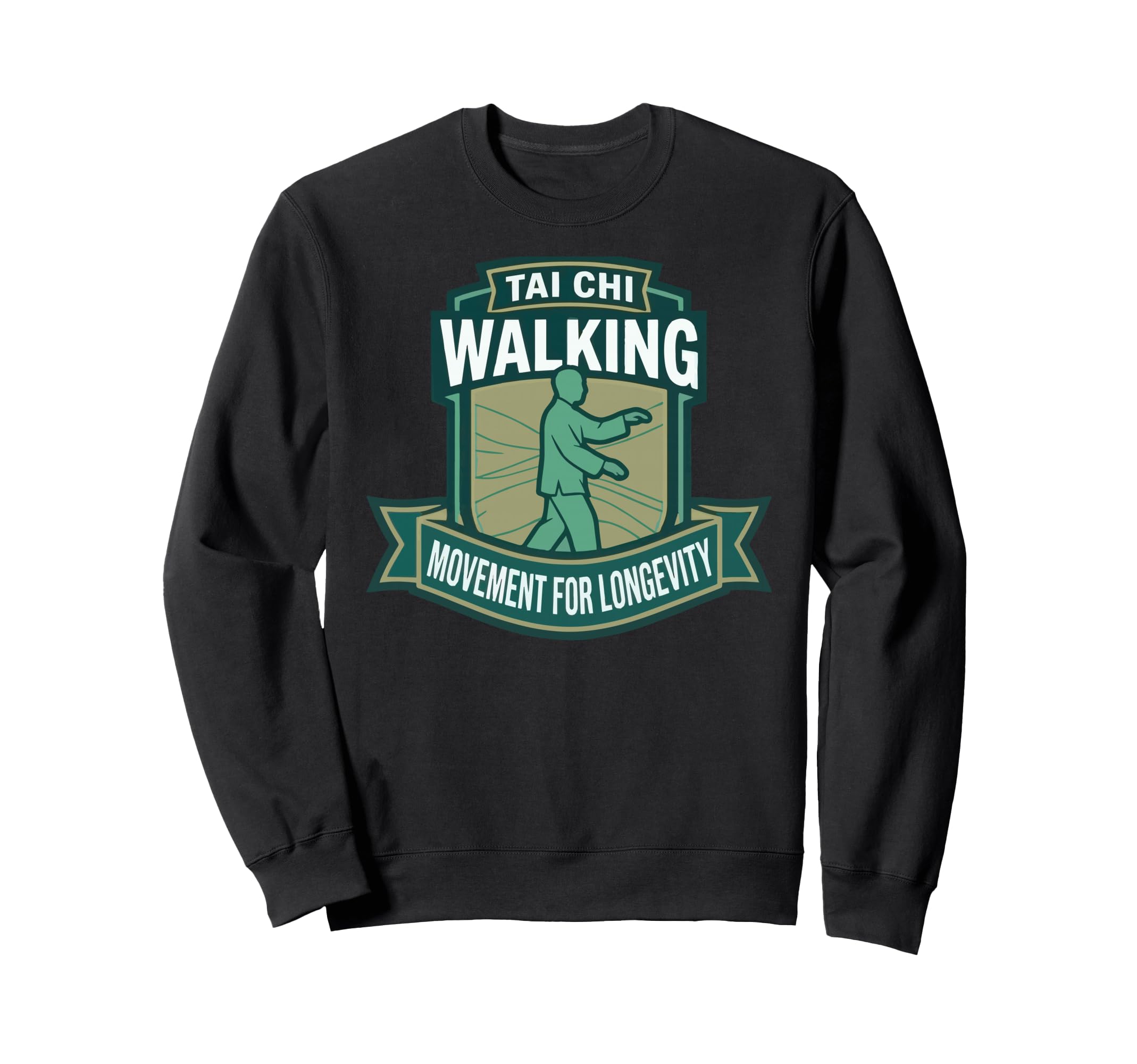 Tai Chi Walking Seniors Longevity Sweatshirt - Aesthetic Graphic Men Women - T-Shirt, Sweatshirt, Hoodie