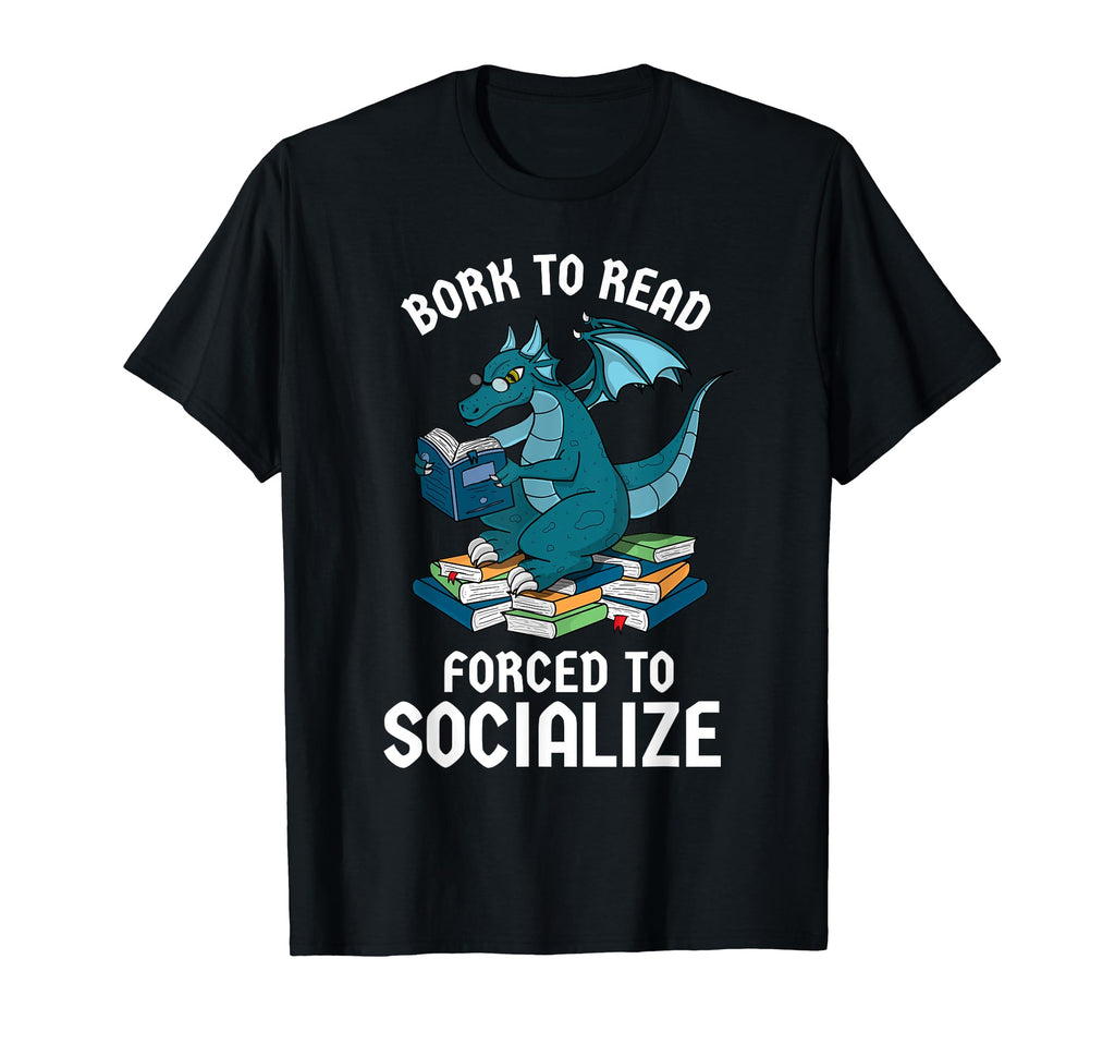 Born To Read Forced To Socialize T-Shirt - Aesthetic Graphic Men Women - T-Shirt, Sweatshirt, Hoodie