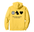 Therapy Dog Mom Emotional Support Pet Hoodie - Custom Art Print Men Women - T-Shirt, Sweatshirt, Hoodie