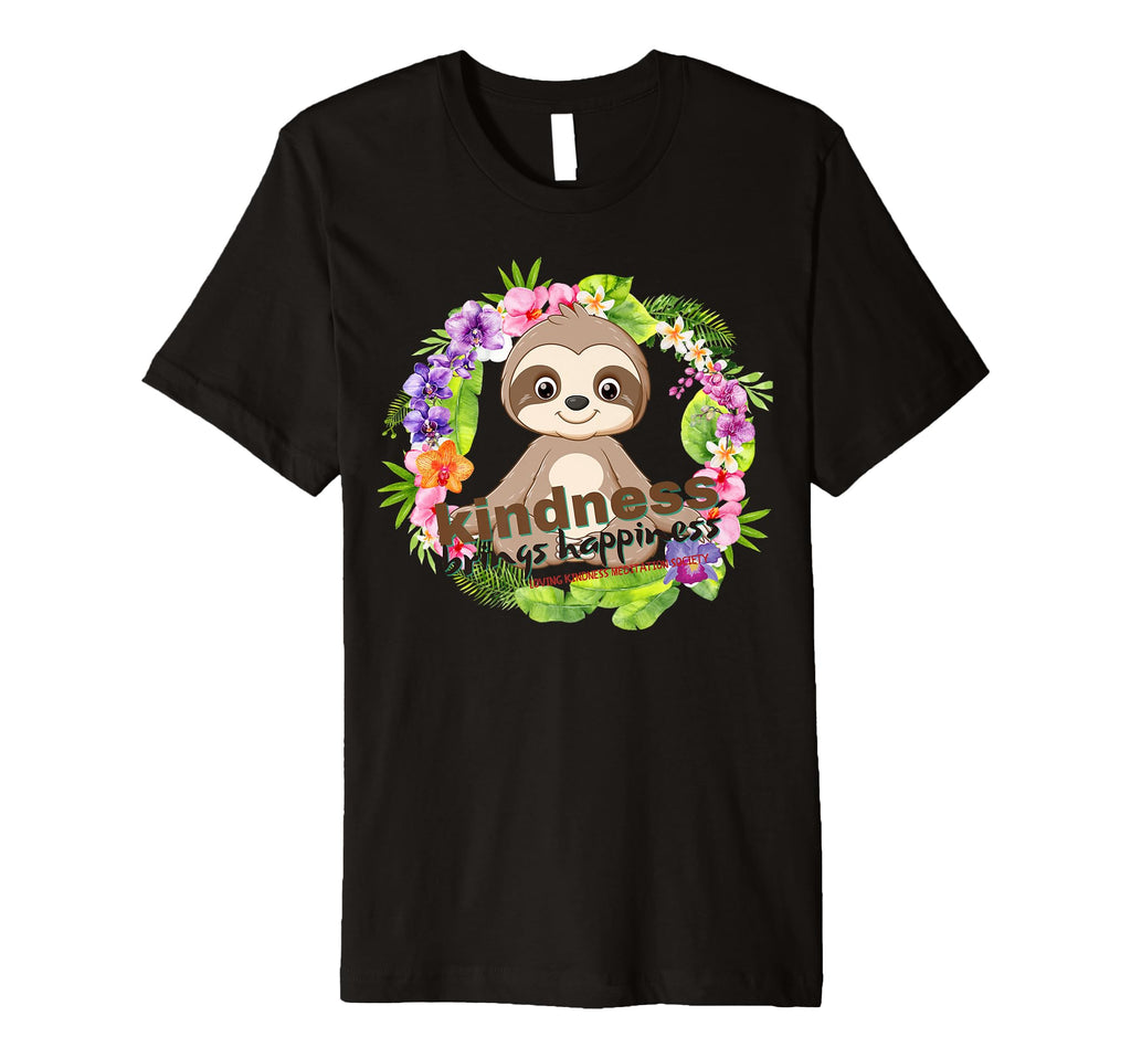 Zen Meditating Sloth Breathe T-Shirt - Minimalist Print Men Women - T-Shirt, Sweatshirt, Hoodie